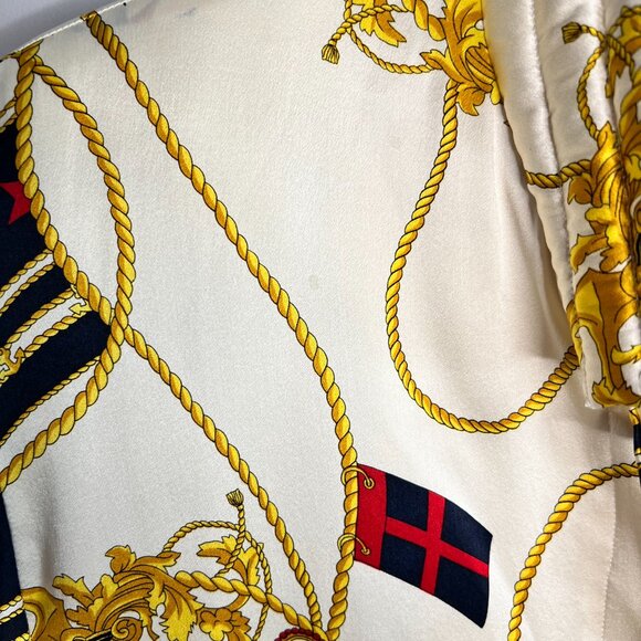 Vintage Silk bomber with Nautical theme - Picture 5 of 12